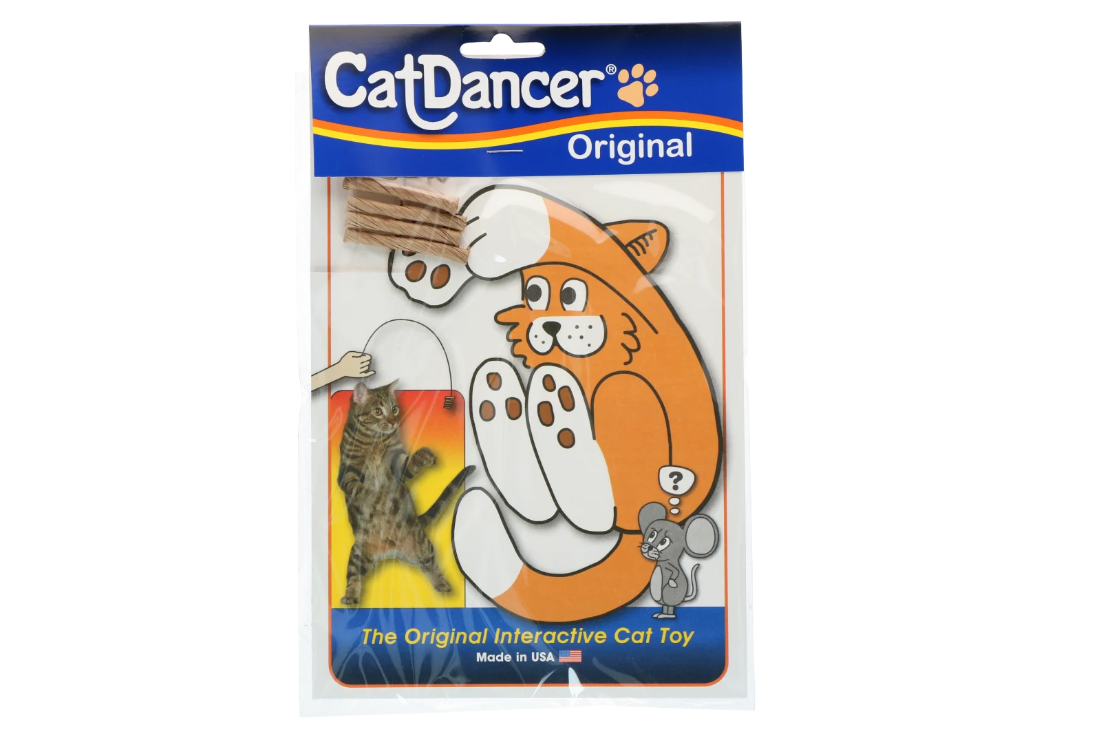 Interaktivní hračka pro kočky s pružným drátkem, cca 90 cm – Cat Dancer Original - Obrázek 1