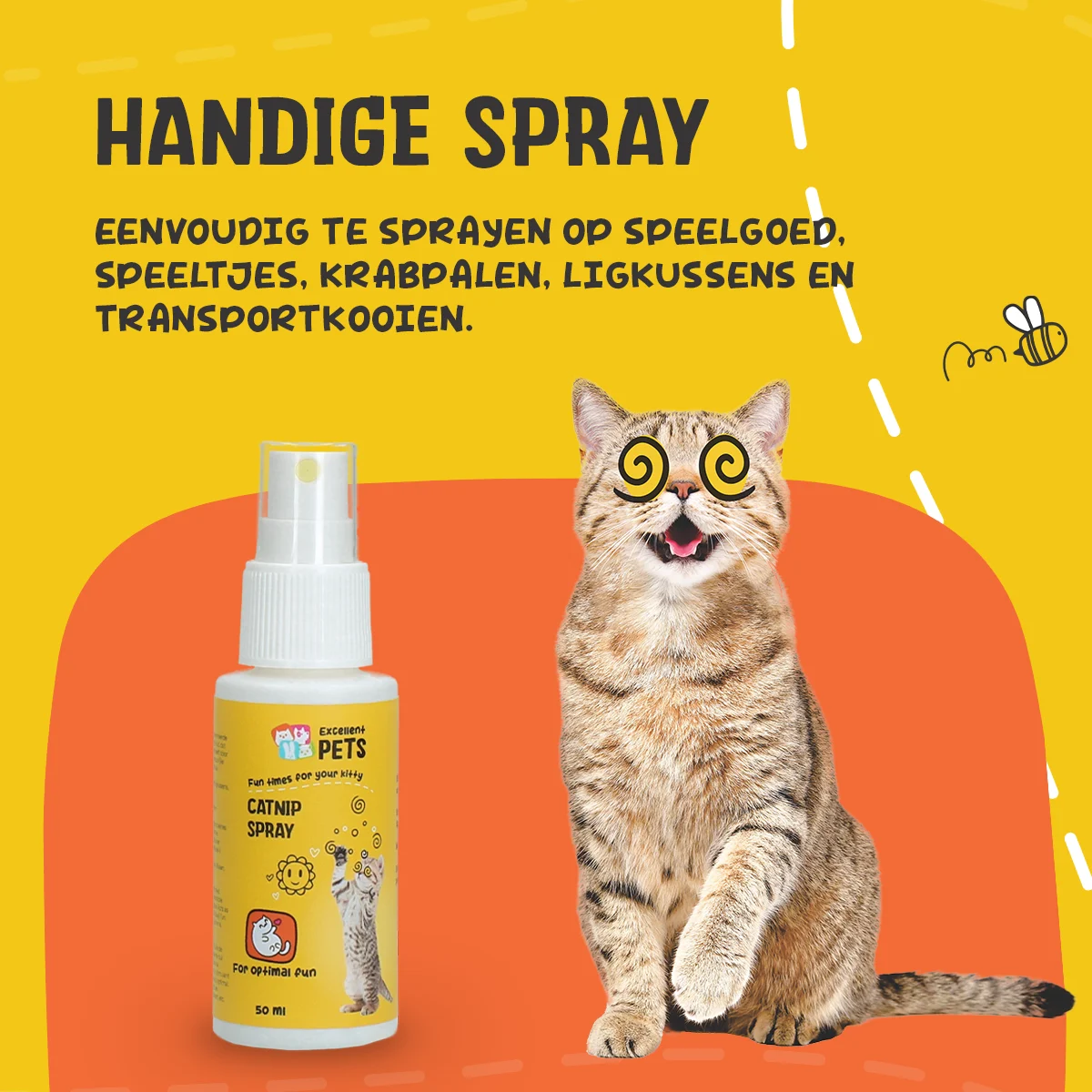 Sprej se šantou kočičí na hračky a přepravní tašky, 150 ml – Excellent Pets Catnip Spray - Obrázek 6