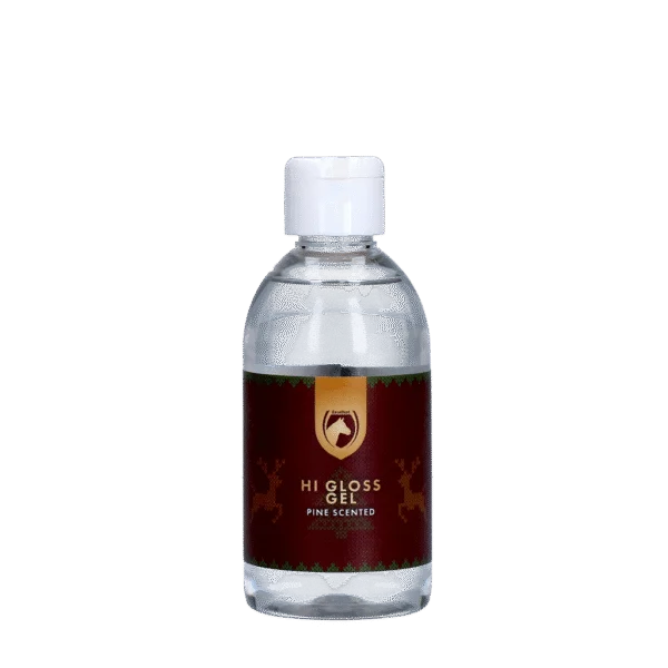 Gel na lesk hřívy a ocasu s vůní borovice, 250 ml – Excellent Horse Christmas Hi Gloss Gel