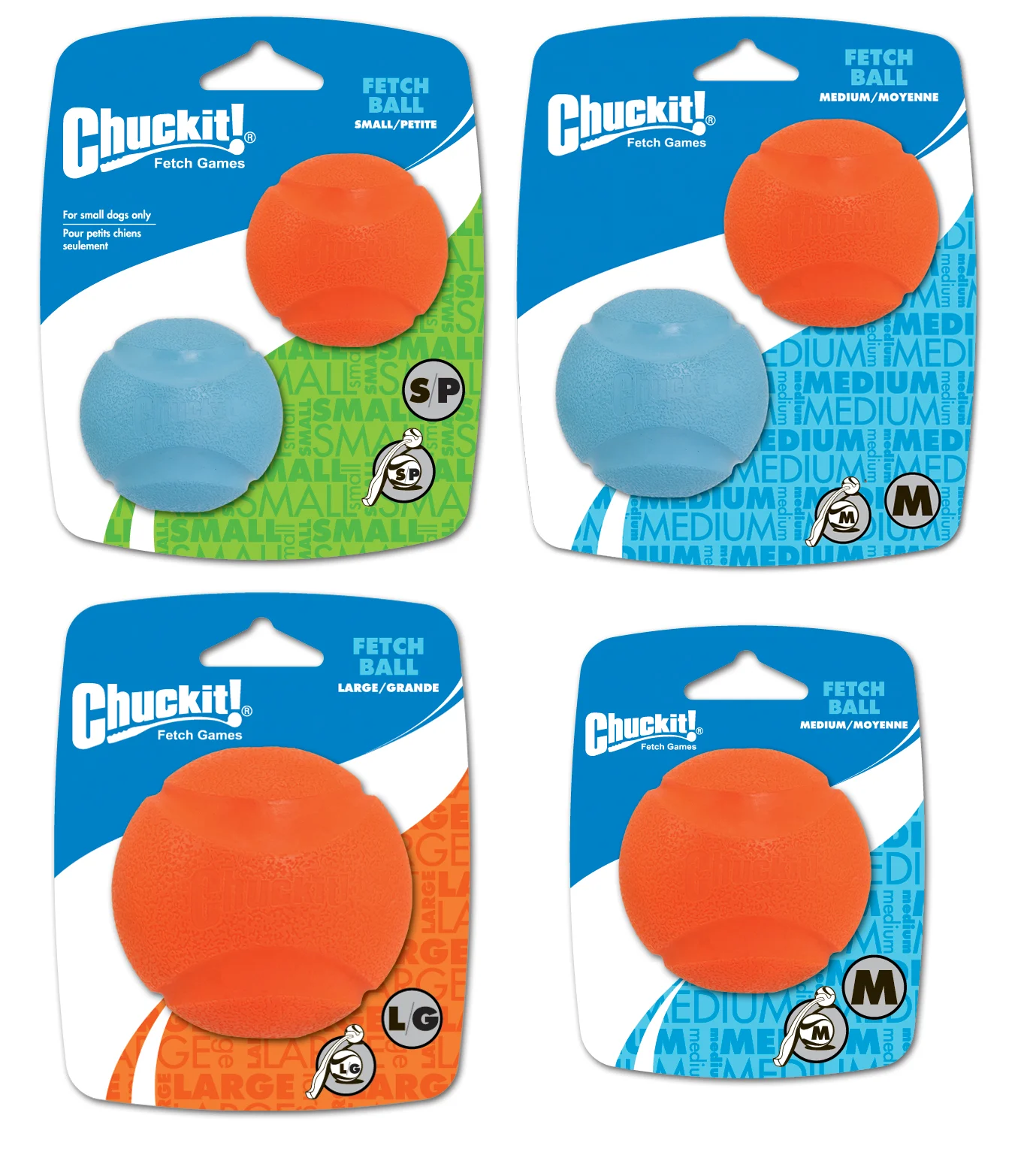 Gumový míček pro psy, Ø 6 cm, 2 ks – Chuckit! Fetch Ball M - Obrázek 2