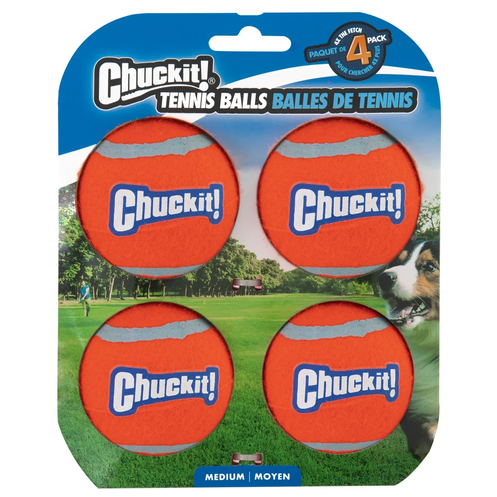 Psí tenisový míček M, ø 6 cm, 4 kusy, plovoucí – Chuckit! Tennis Ball - Obrázek 1