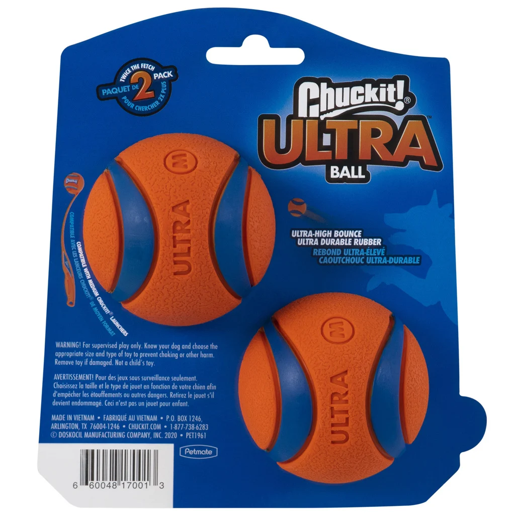 Gumový míček pro psy M, ø 6 cm, 2 ks – Chuckit! Ultra Ball - Obrázek 2