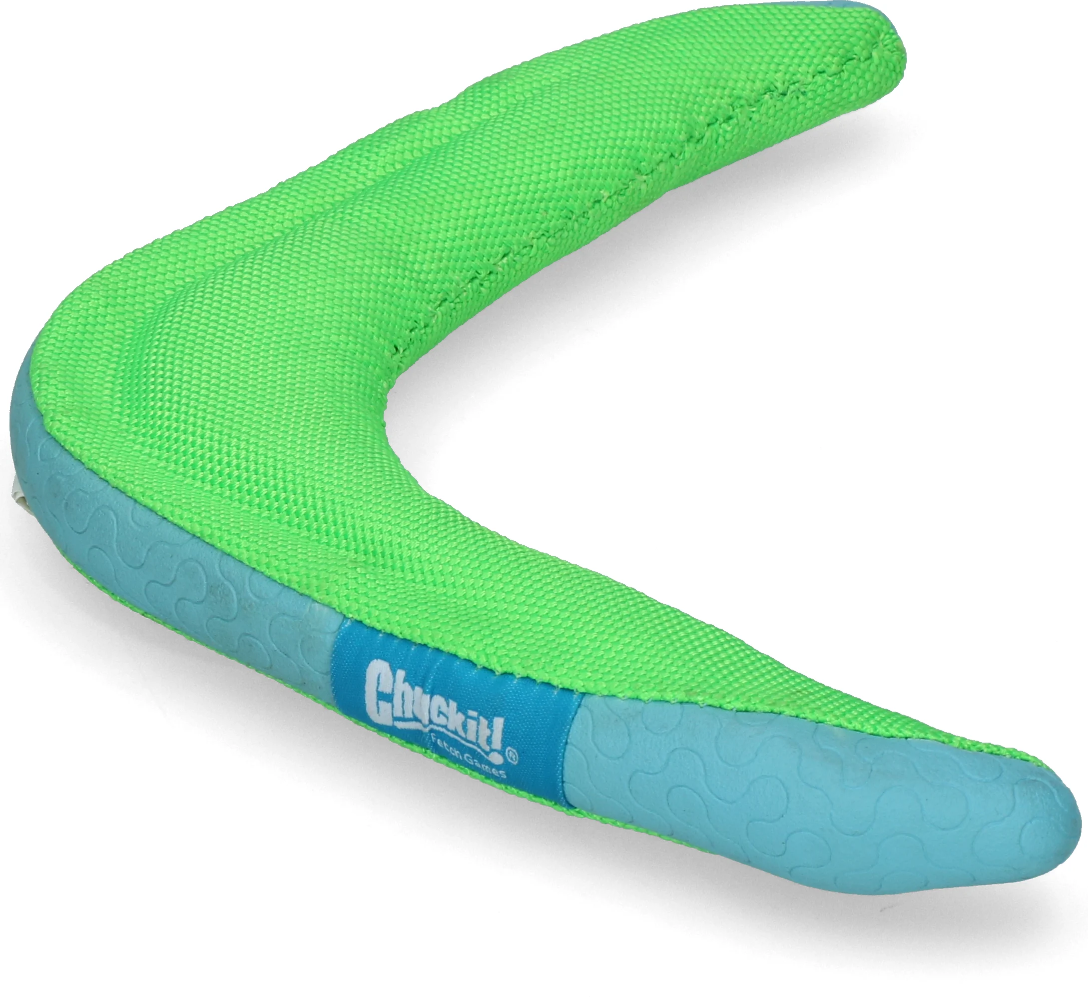 Psí bumerang M, plovoucí, náhodná barva zelená nebo oranžová – Chuckit! Amphibious Boomerang - Obrázek 4