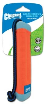 Aportovací pešek s lanem, plovoucí, ø 4 cm x 18 cm – Chuckit! Amphibious Bumper S - Obrázek 2
