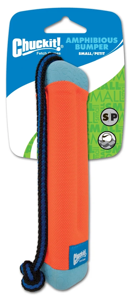 Aportovací pešek s lanem, plovoucí, ø 4 cm x 18 cm – Chuckit! Amphibious Bumper S - Obrázek 2