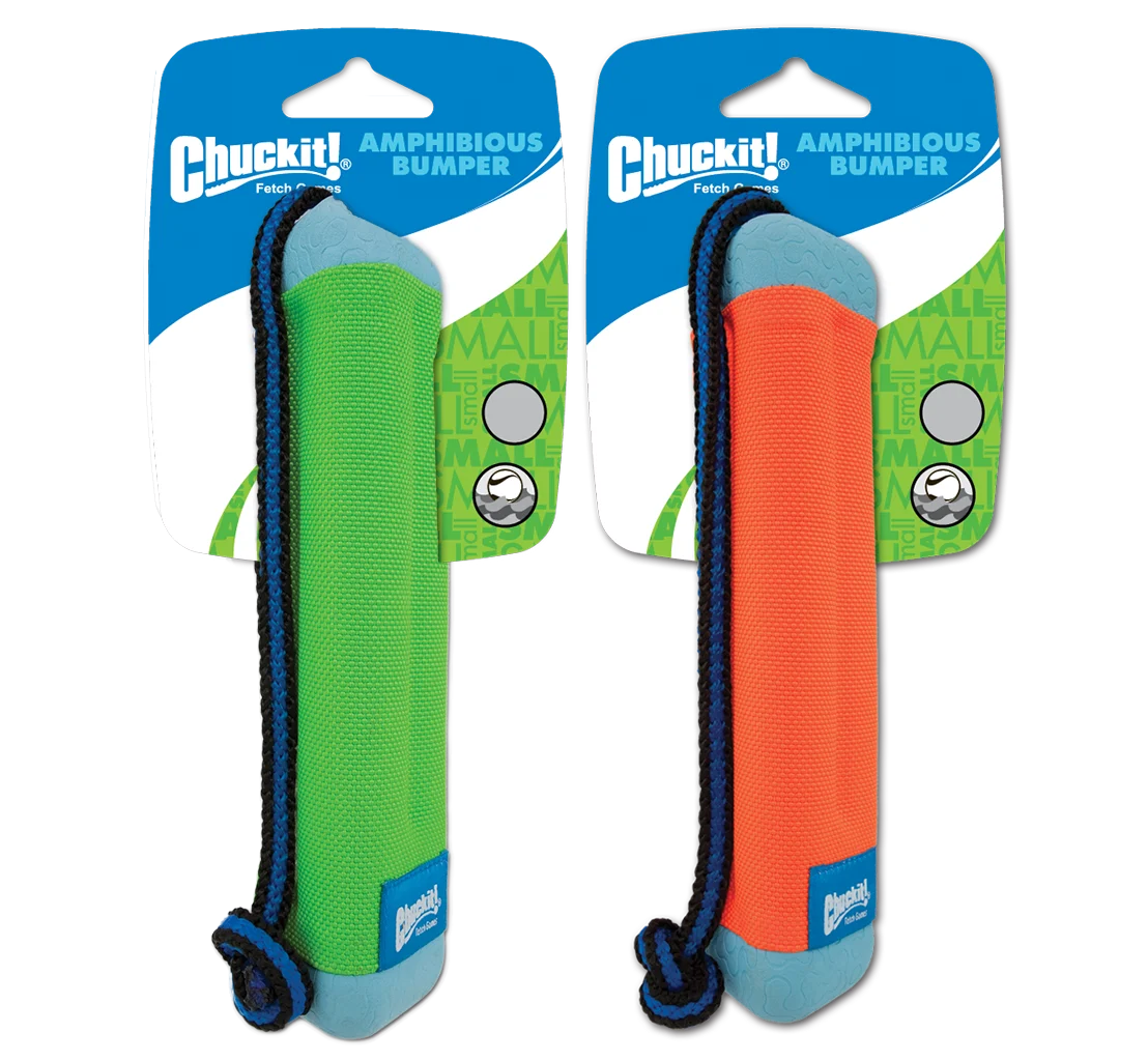 Aportovací pešek s lanem, plovoucí, ø 4 cm x 18 cm – Chuckit! Amphibious Bumper S - Obrázek 1