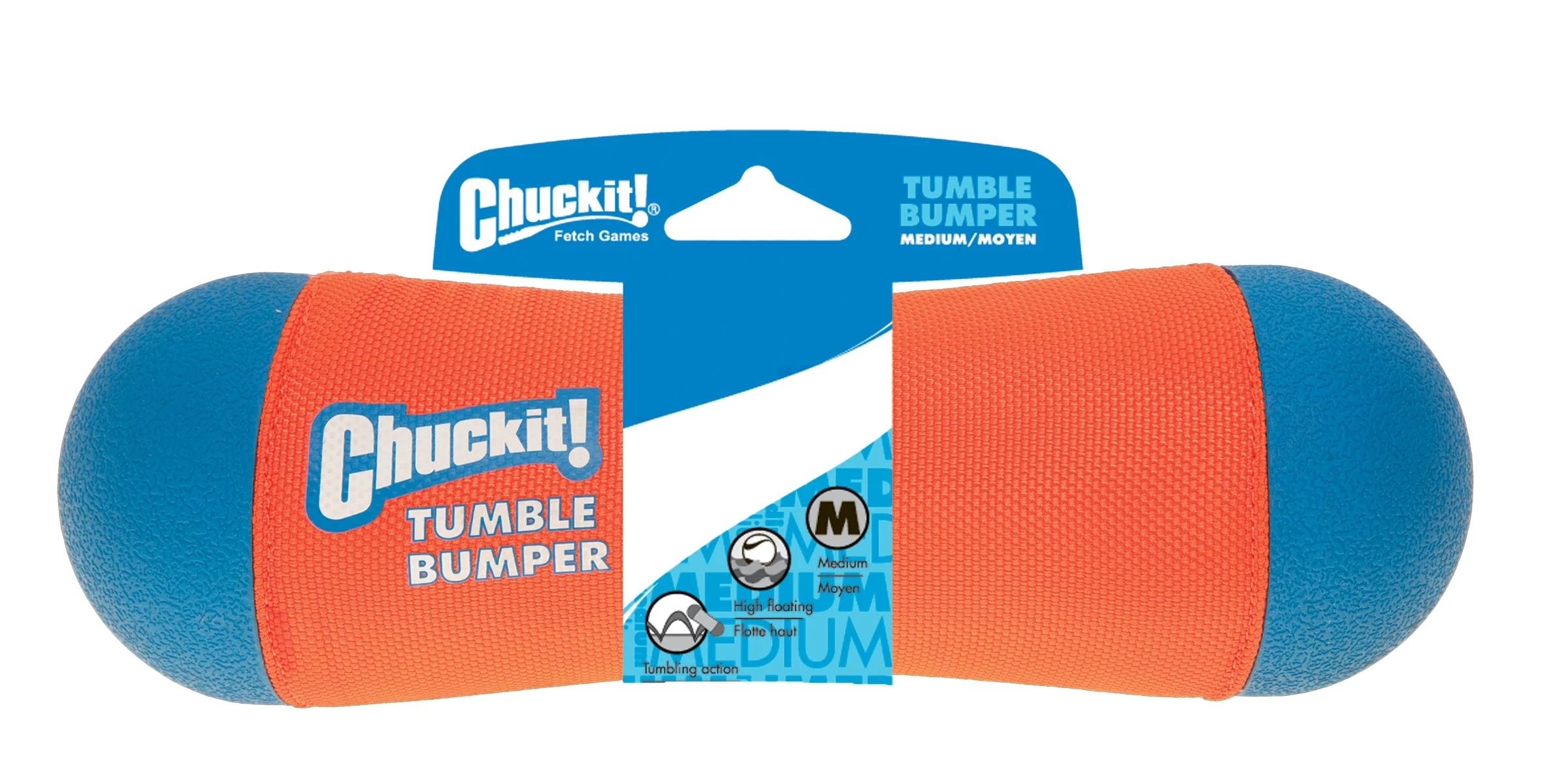 Aportovací bumper M, plovoucí, ø 6 x 21 cm – Chuckit! Tumble Bumper - Obrázek 1