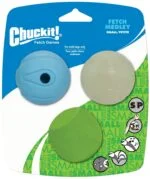 Psí míčky se světlem a zvukem, 3 ks, Ø 5 cm – Chuckit! Fetch Medley S