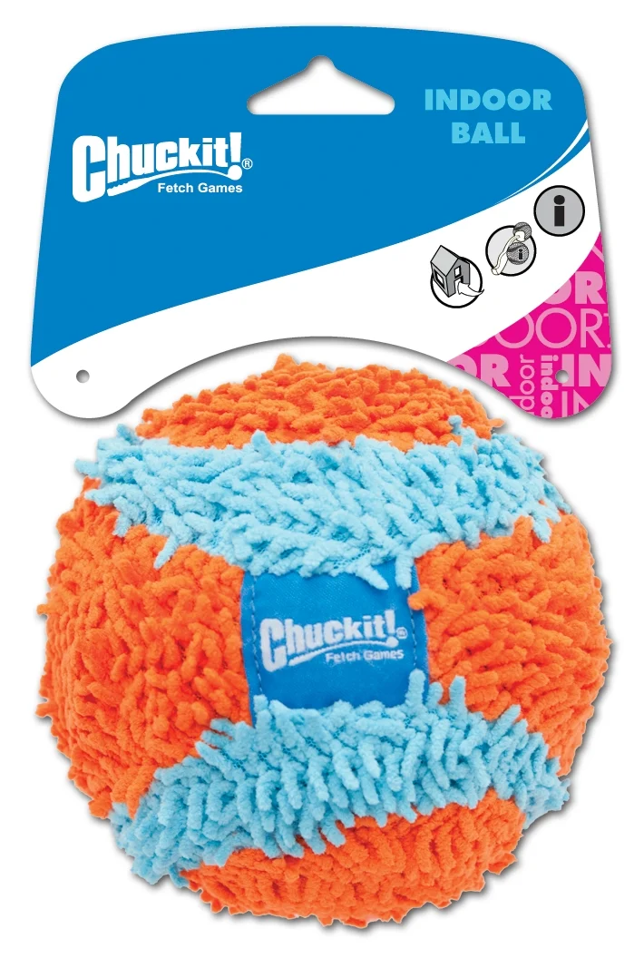 Míček pro psy s vnější vrstvou z chenille, na doma, Ø 12 cm – Chuckit! Indoor Ball - Obrázek 1