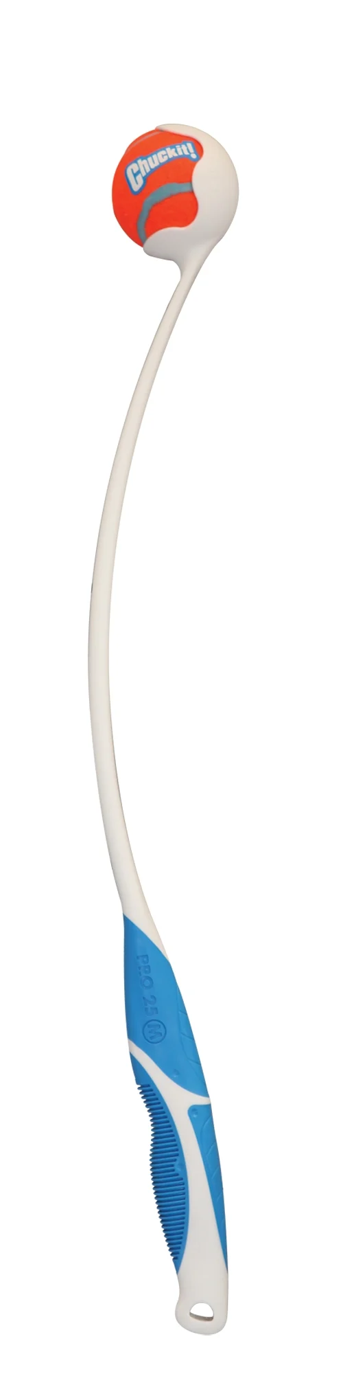 Házeč míčků pro psy s gumovou rukojetí a tenisovým míčkem, 63 cm – Chuckit! Pro Launcher M - Obrázek 2