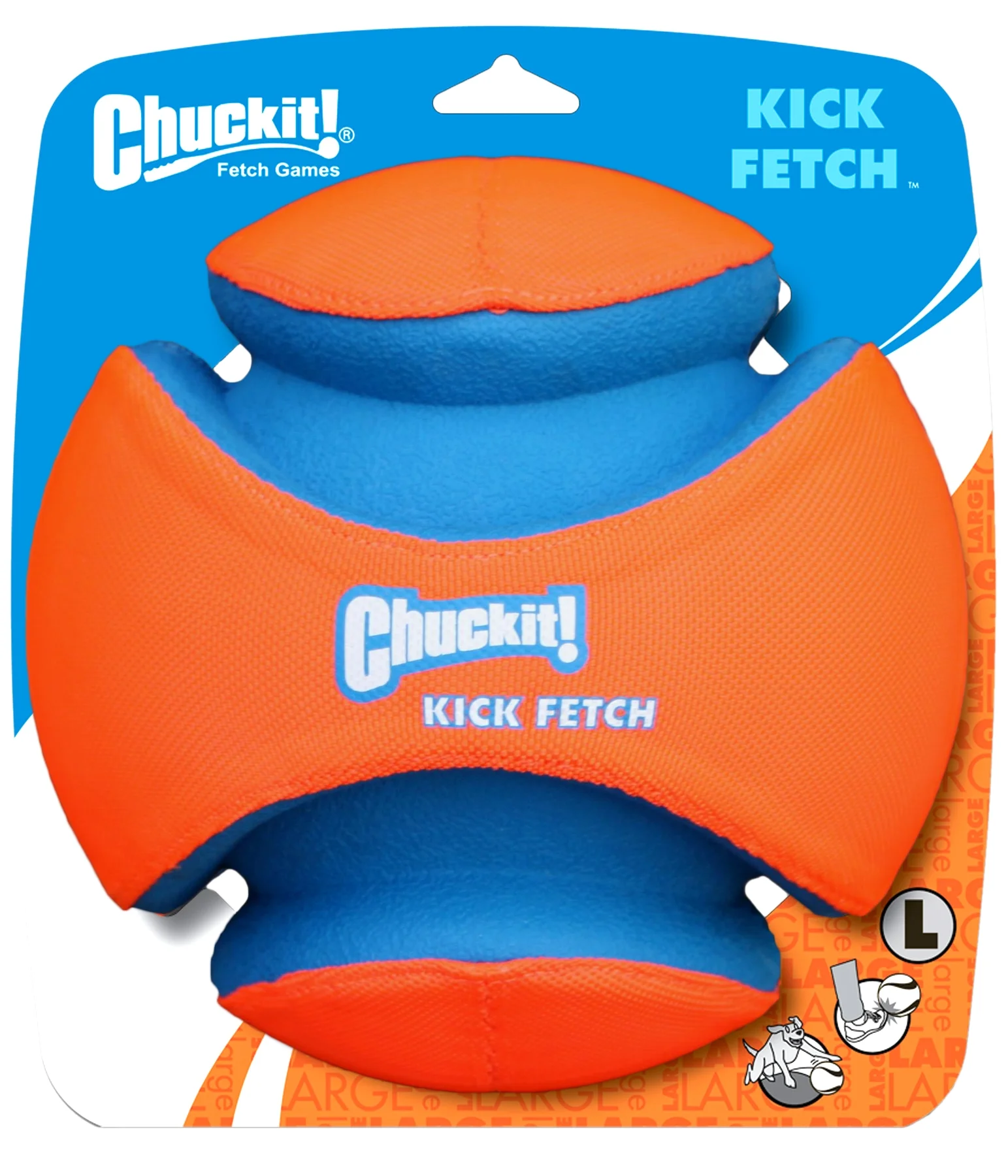 Fotbalový míč pro psy s gumovými výstupky, Ø 19 cm – Chuckit! Kick Fetch Dog L - Obrázek 1