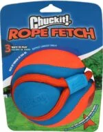 Míček pro psy s lanem a rukojetí, plovoucí, ø 13 cm – Chuckit! Rope Fetch