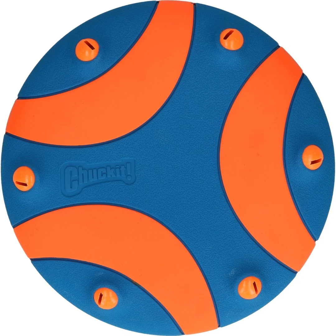 Frisbee pro psy s pískátkem, gumové, 28 cm – Chuckit! Whistle Flight - Obrázek 3