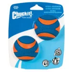 Gumový pískací míček pro psy M, ø 6 cm, 2 ks – Chuckit! Ultra Squeaker Ball