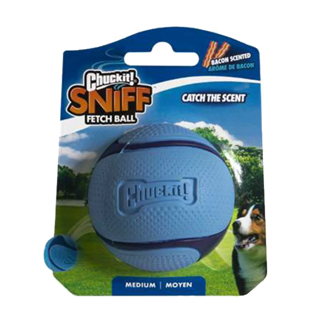 Míček pro psa s vůní slaniny – Chuckit! Sniff Fetch Ball Bacon M - Obrázek 1