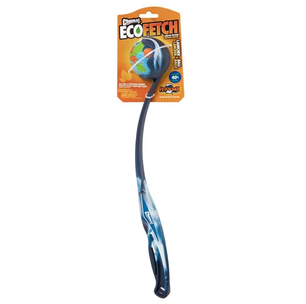 Házeč míčků s míčkem a ergonomickou rukojetí, 45,7 cm – Chuckit! Eco Fetch Launcher + Ball