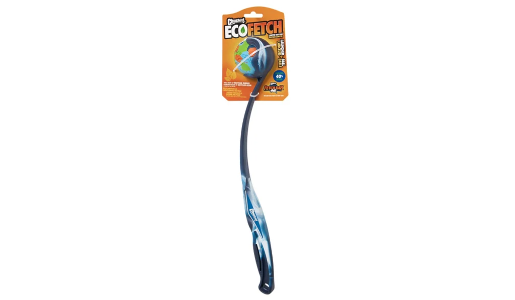 Házeč míčků s míčkem a ergonomickou rukojetí, 45,7 cm – Chuckit! Eco Fetch Launcher + Ball - Obrázek 1