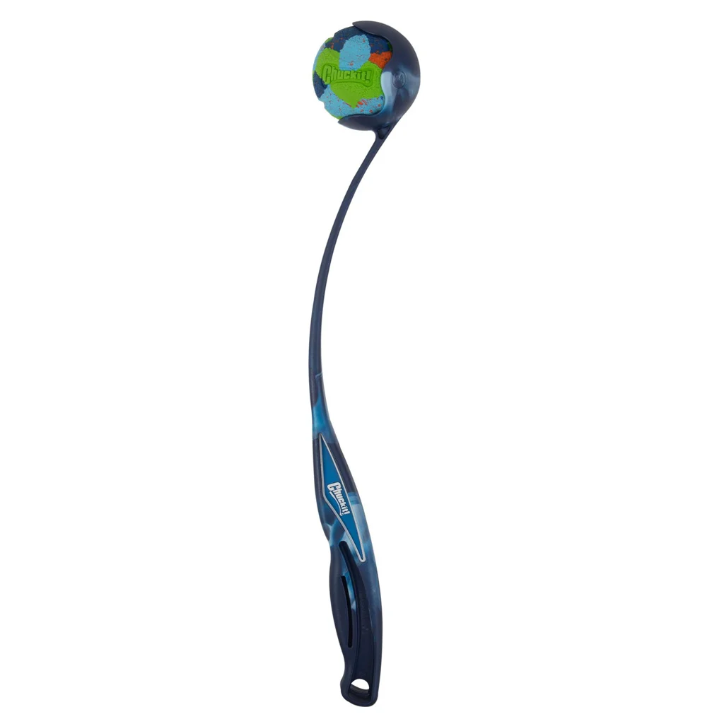 Házeč míčků s míčkem a ergonomickou rukojetí, 45,7 cm – Chuckit! Eco Fetch Launcher + Ball - Obrázek 2