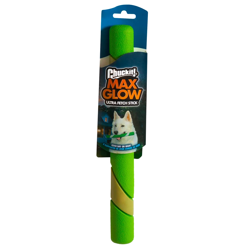 Svítící aportovací tyč, 28 cm – Chuckit! Max Glow Ultra Fetch Stick - Obrázek 1