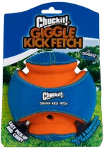 Psí míček se zvukem a gumovými zónami na kousání, Ø 14 cm – Chuckit! Giggle Kick Fetch