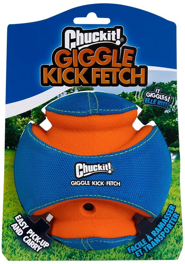 Psí míček se zvukem a gumovými zónami na kousání, Ø 14 cm – Chuckit! Giggle Kick Fetch - Obrázek 1