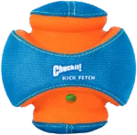 Psí míček se zvukem a gumovými zónami na kousání, Ø 14 cm – Chuckit! Giggle Kick Fetch - Obrázek 2