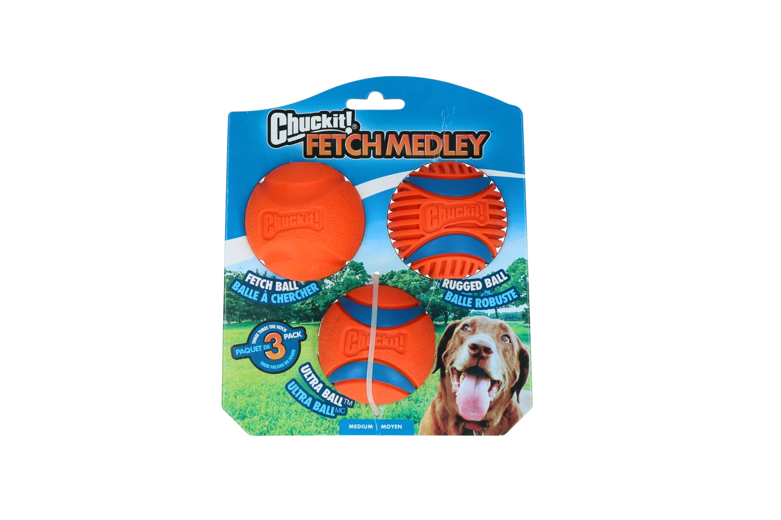Míčky pro psy na aportování, 3 kusy, Ø 6 cm – Chuckit! Fetch Medley Gen 3 - Obrázek 1