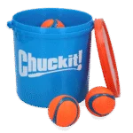 Sada míčků pro psy s kbelíkem a odtokovými otvory, 8 míčků M – Chuckit! Bucket - Obrázek 2
