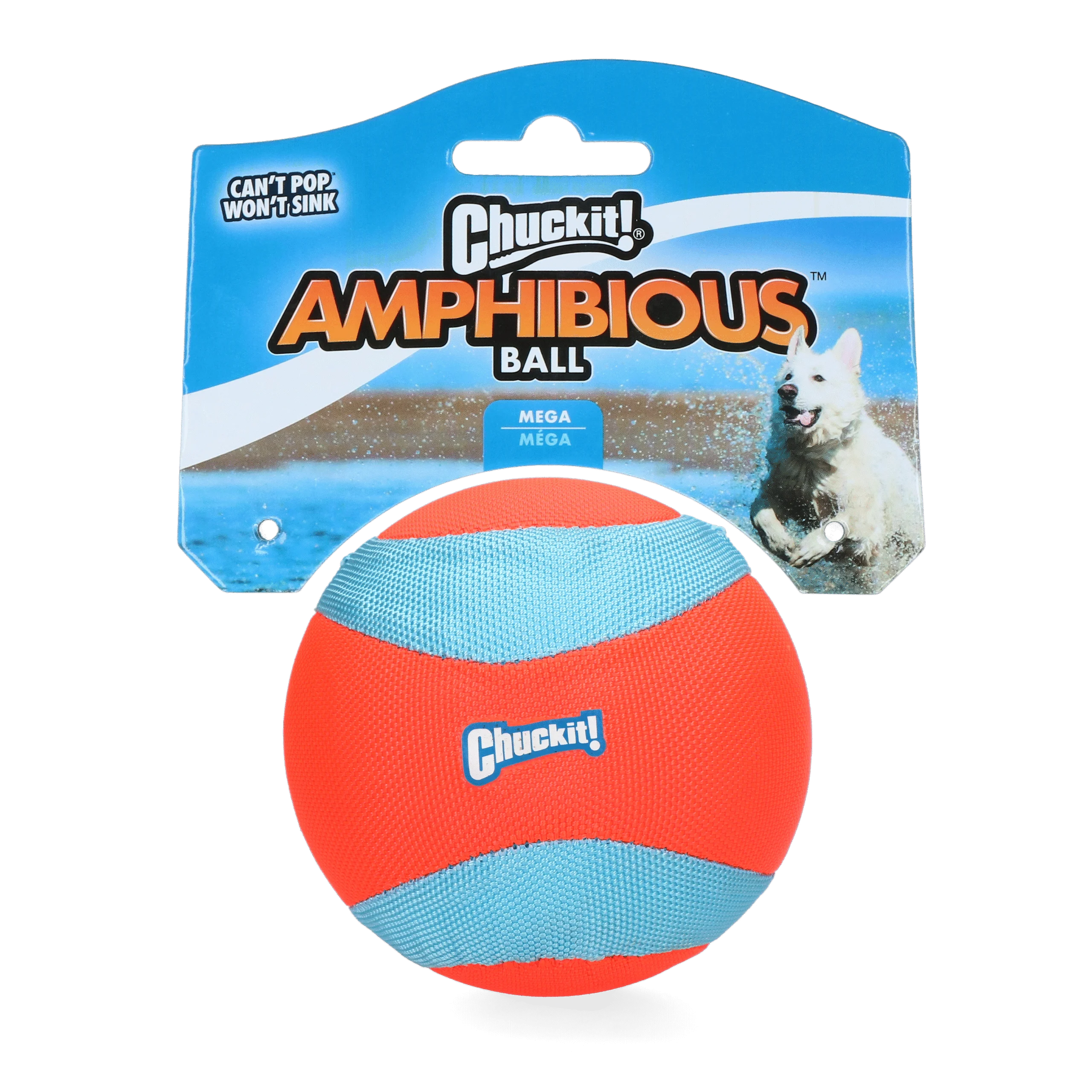 Velký plovoucí míč pro psy, oranžový, 11,5 cm – Chuckit! Amphibious Mega Ball - Obrázek 1