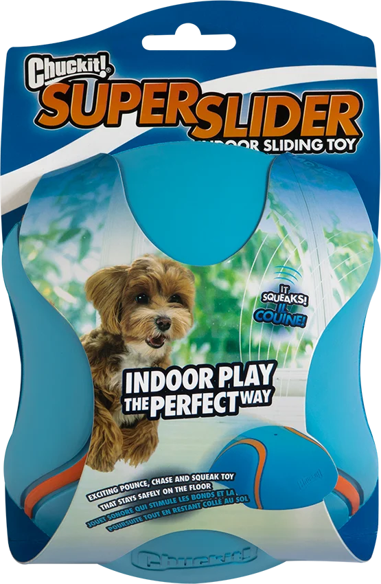 CHUC50993.png Klouzavá hračka pro psy s pískátkem, 18 x 14 cm – Chuckit! Indoor Super Slider - Obrázek 1