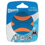 Gumový míček pro psy s pískátkem M, ø 6 cm, 1 kus – Chuckit! Ultra Squeaker Ball