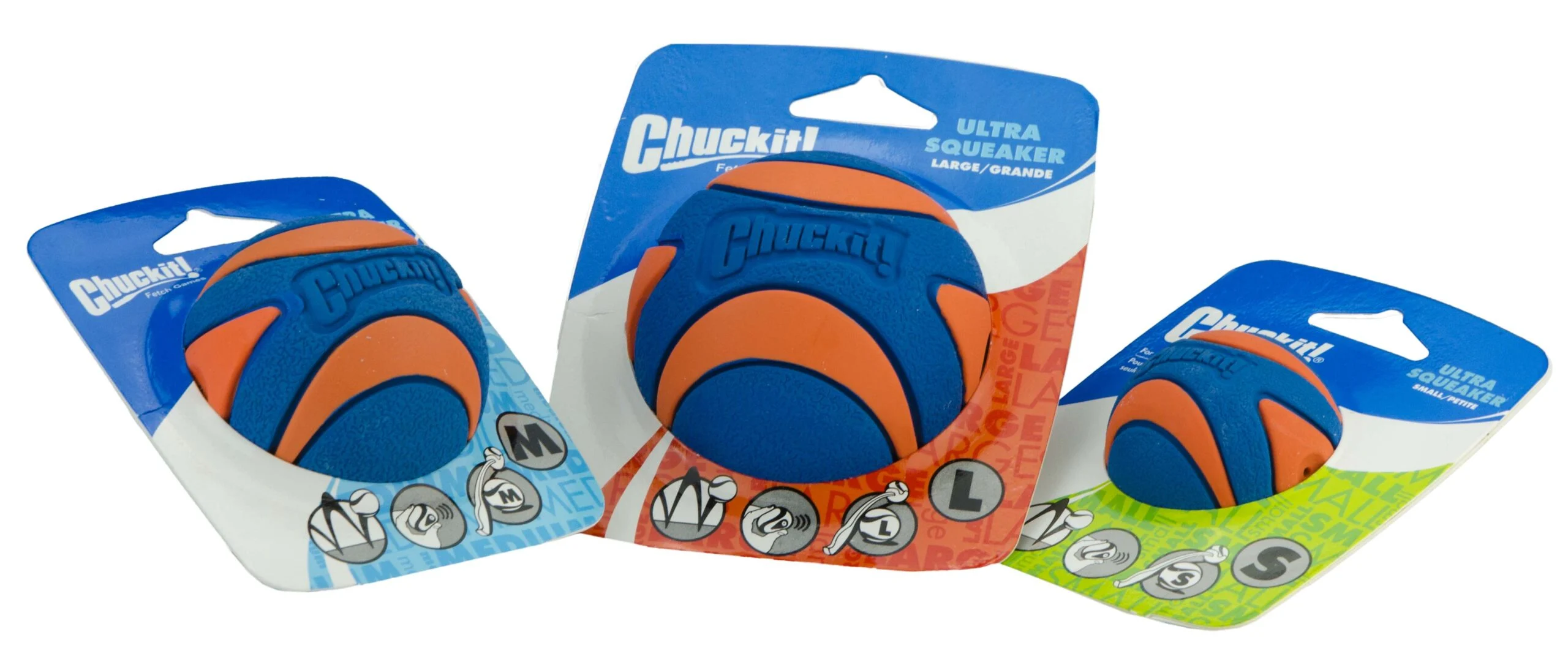 Gumový míček pro psy s pískátkem M, ø 6 cm, 1 kus – Chuckit! Ultra Squeaker Ball - Obrázek 2