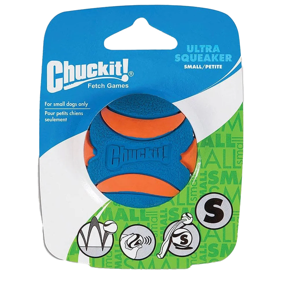 Pískací gumový míček pro psy S, ø 5 cm, 1 kus – Chuckit! Ultra Squeaker Ball - Obrázek 1