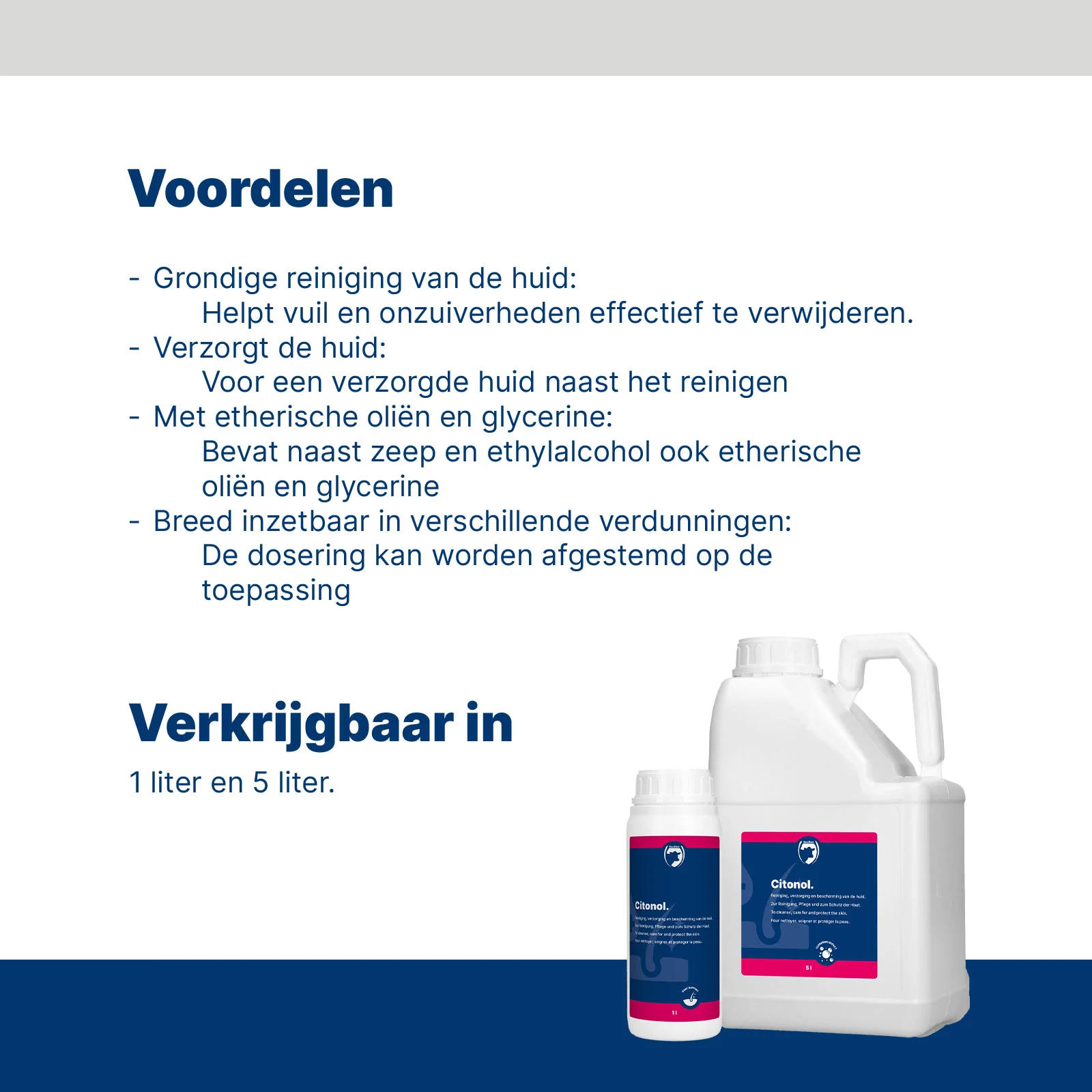 Čisticí přípravek na kůži struků a paznehty, 5 l – Excellent Citonol - Obrázek 4