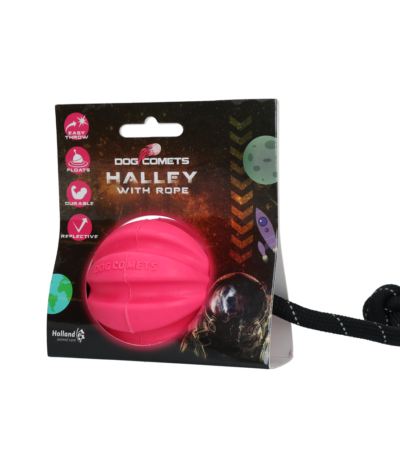 Růžová hračka pro psy s provazem – Dog Comets Halley