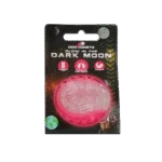 Psí míček se svítící částí a pískátkem S, 5 cm, růžový – Dog Comets Glow In The Dark Moon Bal