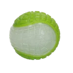 Svítící míček pro psy s pískátkem, L 10 cm, zelený – Dog Comets Glow In The Dark Moon Ball - Obrázek 2