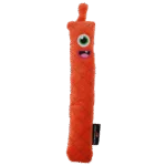 Plyšová házecí hračka pro psy s pískátkem, oranžová L, 32 cm – Dog Comets Invaders - Obrázek 2