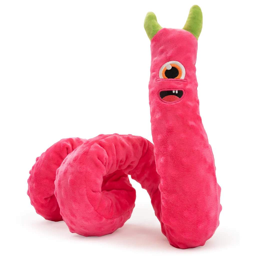 Velký plyšový pes pro psy se 3 pískátky, růžový, 150 cm – Dog Comets Invaders XXL - Obrázek 2