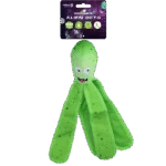 Hračka pro psa s pískátkem a šustícími chapadly, L 37 cm, zelená – Dog Comets Alien Octo
