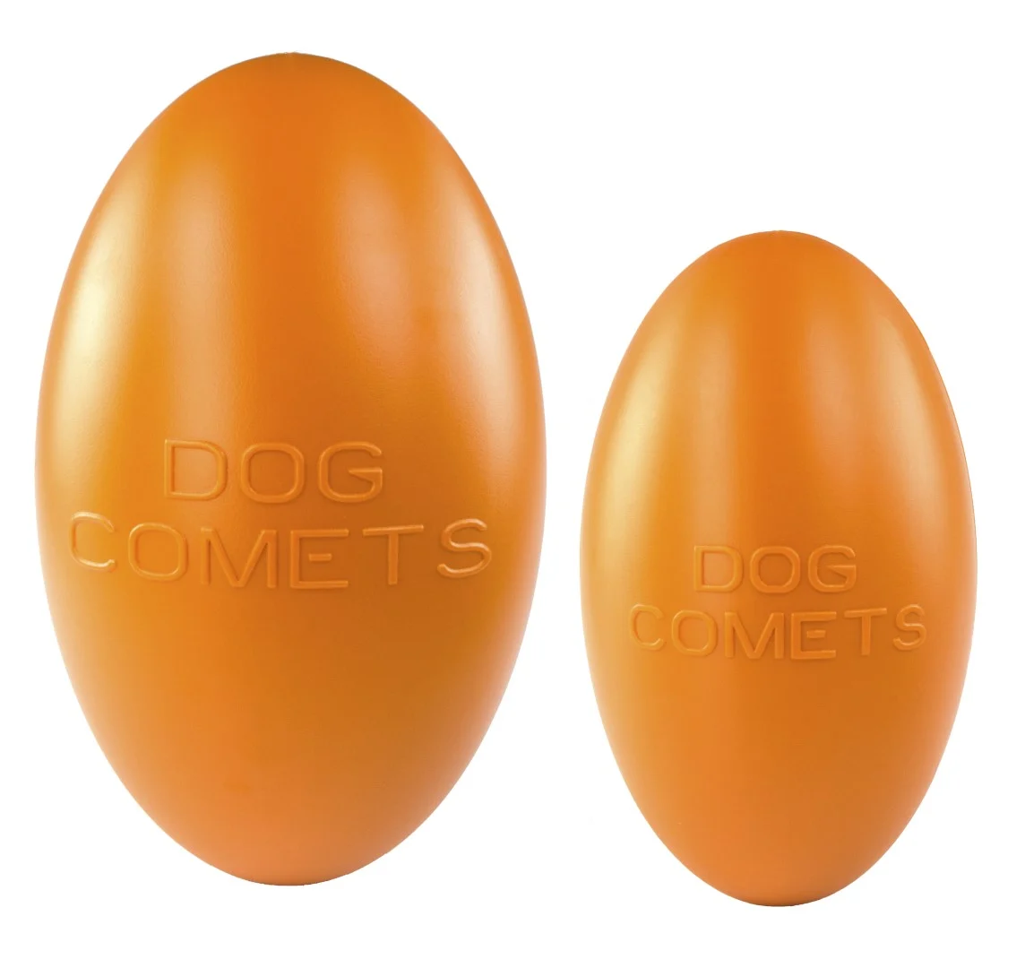 Plovoucí aportovací hračka pro psy, 20 cm, oranžová – Dog Comets Pan-Stars - Obrázek 4