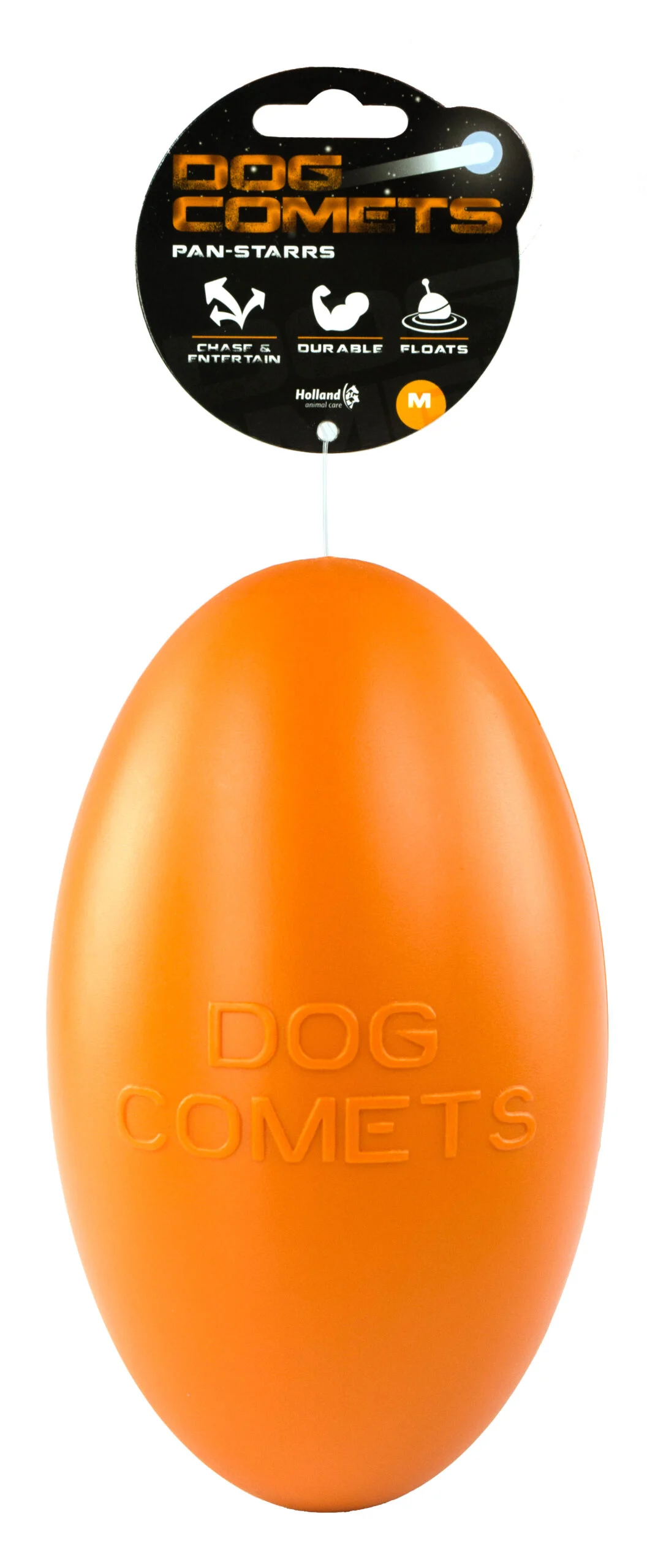 Plovoucí aportovací hračka pro psy, 20 cm, oranžová – Dog Comets Pan-Stars - Obrázek 1