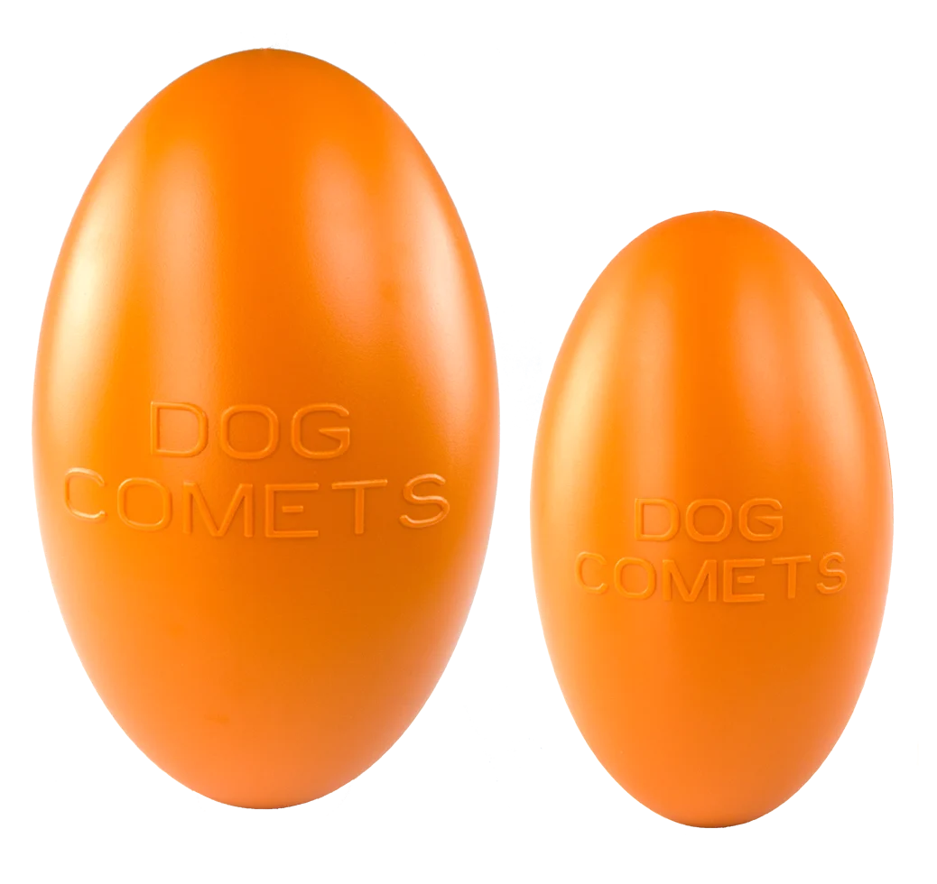 Plovoucí aportovací hračka pro psy, 20 cm, oranžová – Dog Comets Pan-Stars - Obrázek 3
