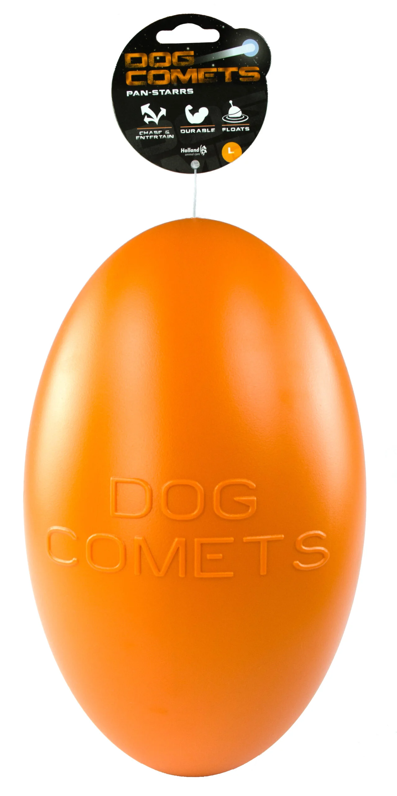 Aportovací hračka pro psy, plovoucí, 30 cm, oranžová – Dog Comets Pan-Stars - Obrázek 1