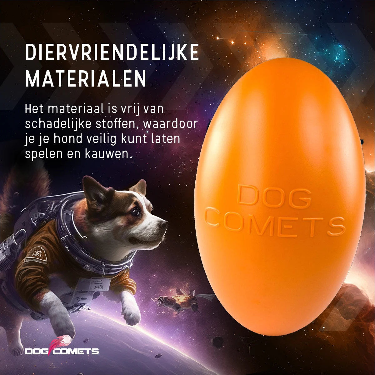 Aportovací hračka pro psy, plovoucí, 30 cm, oranžová – Dog Comets Pan-Stars - Obrázek 4