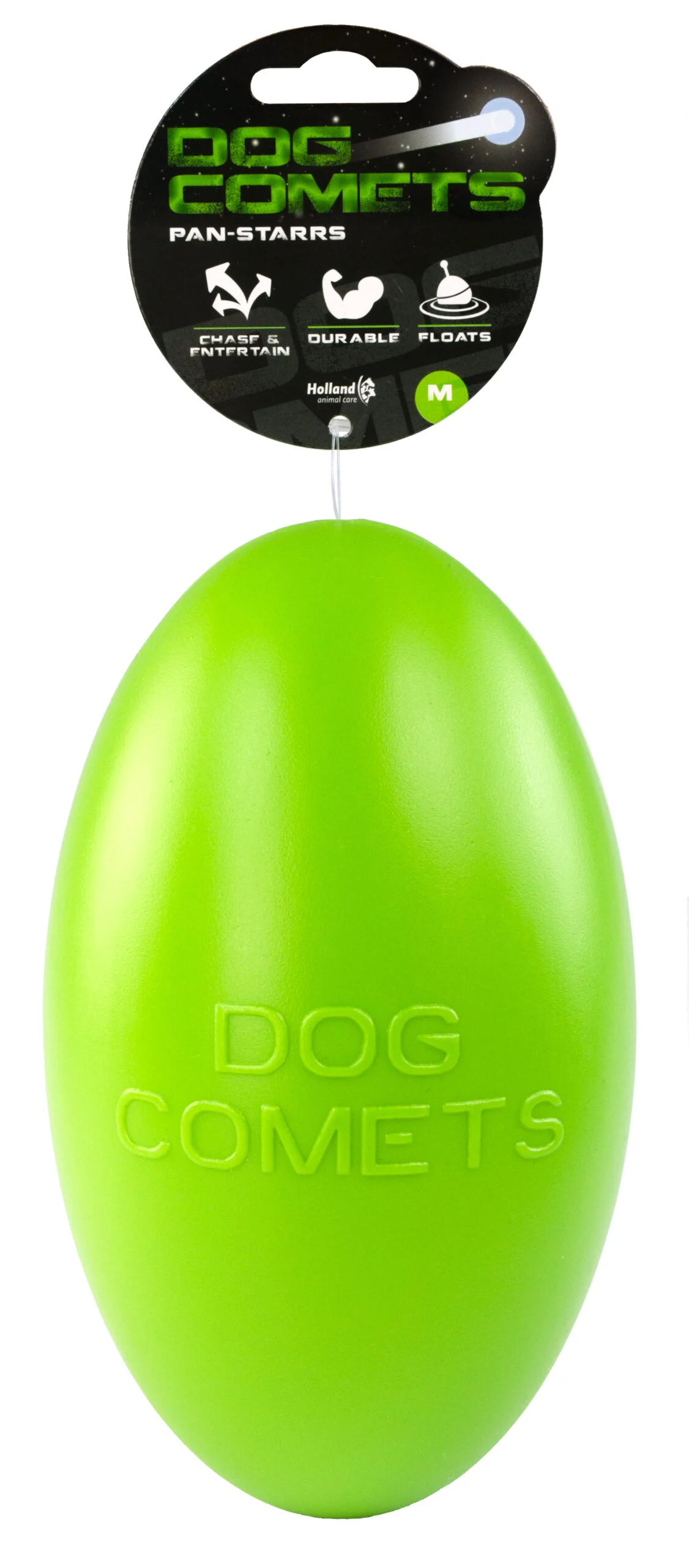 Aportovací hračka pro psy, plovoucí, 20 cm, zelená – Dog Comets Pan-Stars - Obrázek 1