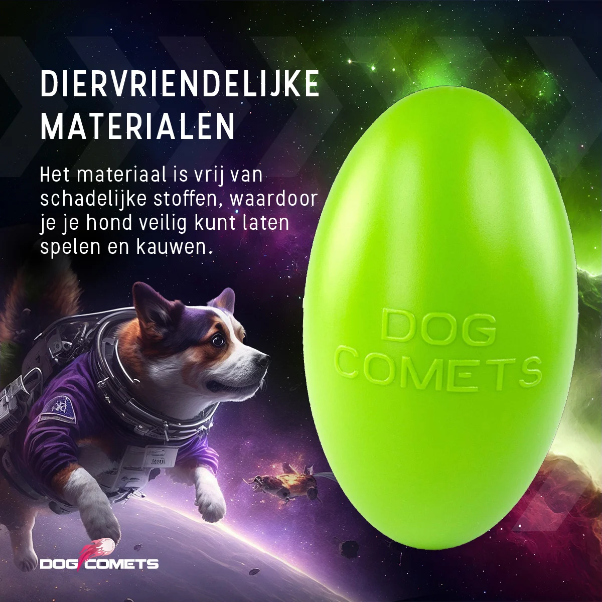 Aportovací hračka pro psy, plovoucí, 20 cm, zelená – Dog Comets Pan-Stars - Obrázek 4