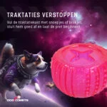 Hračka na odměny z TPR gumy, růžová, ø 7 cm – Dog Comets Ceres Treat Locker - Obrázek 6