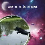 Aportovací hračka s provázkem, plovoucí, 20 x 4 x 4 cm, růžová – Dog Comets Orion - Obrázek 4