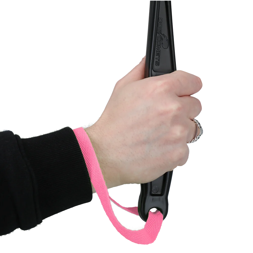 Házeč na tenisový míček pro psy M, 48 cm, růžový – Dog Comets Launcher - Obrázek 4